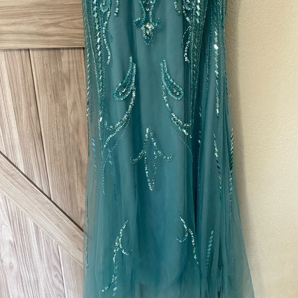 NWT Ellie Wilde by Mon Cherie style EW117099 turquoise 8 - Picture 7 of 13